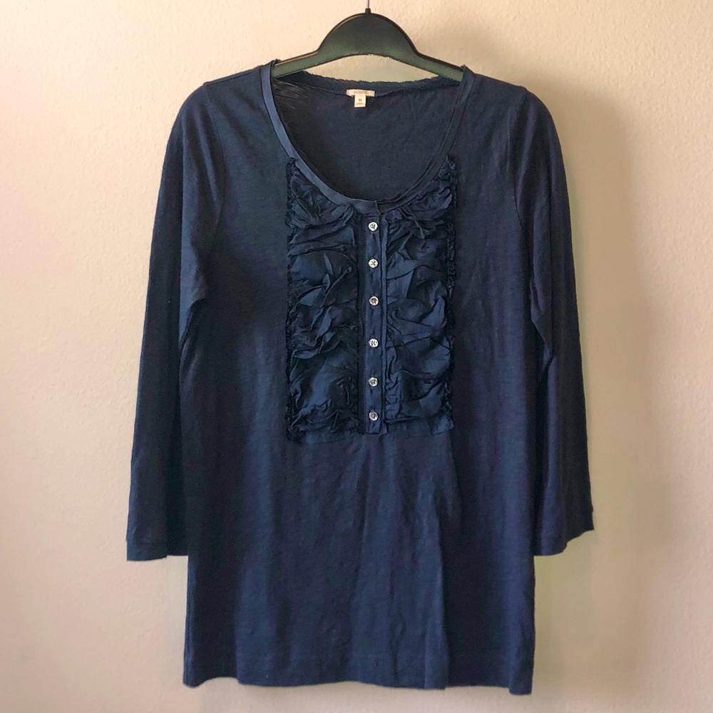 Vintage JCrew 3/4 sleeve tee